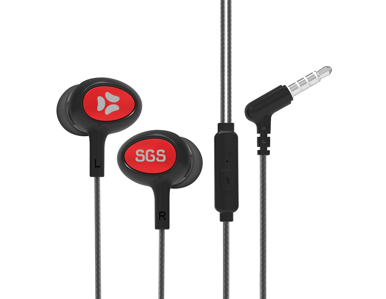Bean MUSIC SGS Auricolare Stereo Jack 3.5mm Black
