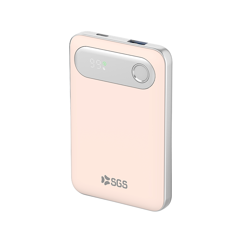 Powerbank 10000mAh Output USB/TPC - Input TPC - Pink Retrò