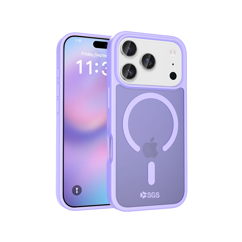 Shield Custodia Antiurto Semi Rigido Magsafe Iphone 17 Pro - Lilla
