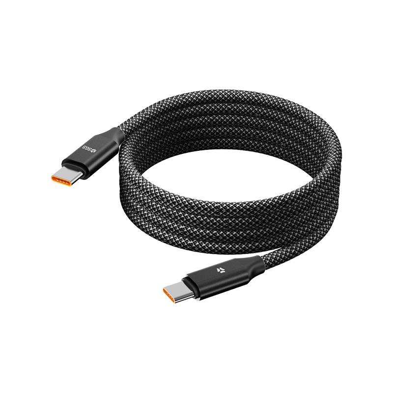 BRAID Cavo Magnetico PD60w Dati/Carica Typec/TypeC 1 Metro