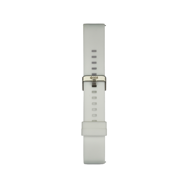 Cinturino Per Smartwatch 22mm In Silicone - Bianco