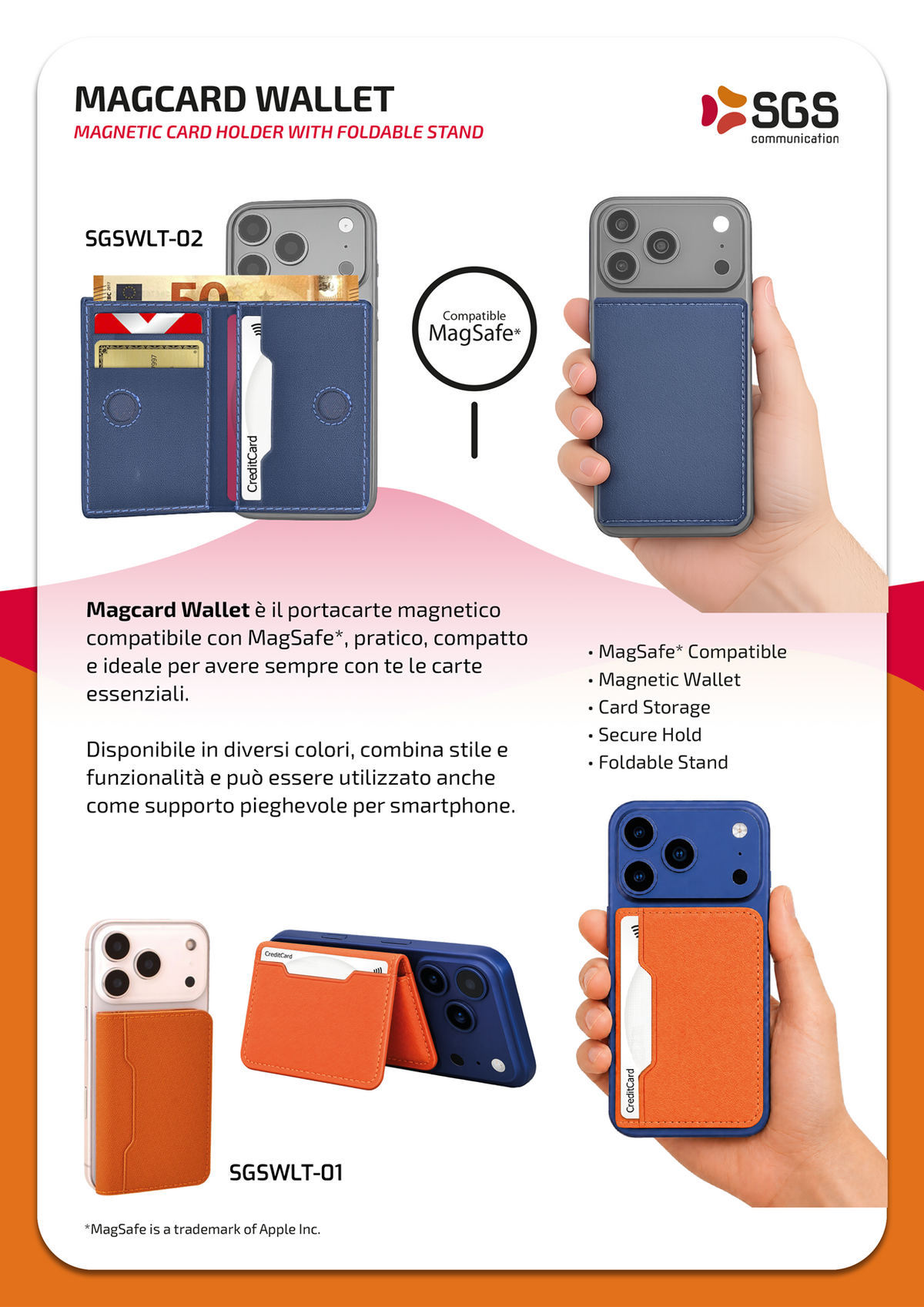 SGS Wallet Magnetico 01 Orange
