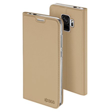 Elegance Custodie a libro Galaxy S9 G960 Gold