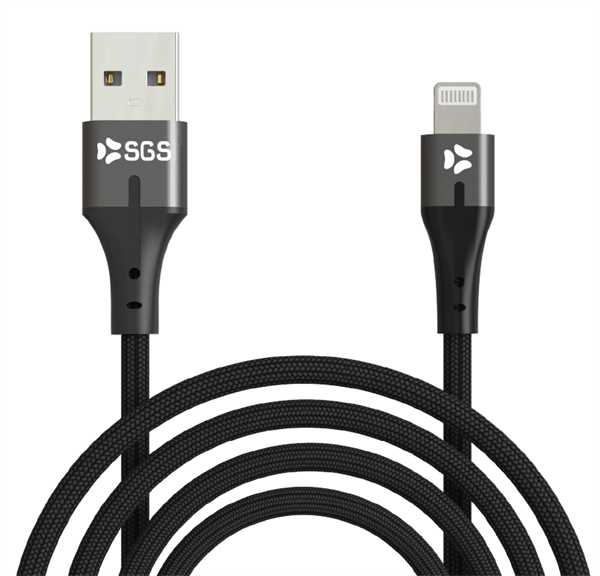 Cloth Lightning Cavo Dati/Carica Usb 1 Metro Black