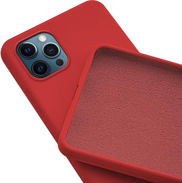 Silk Custodia TPU Soft Toch apple iphone 12 pro max Red