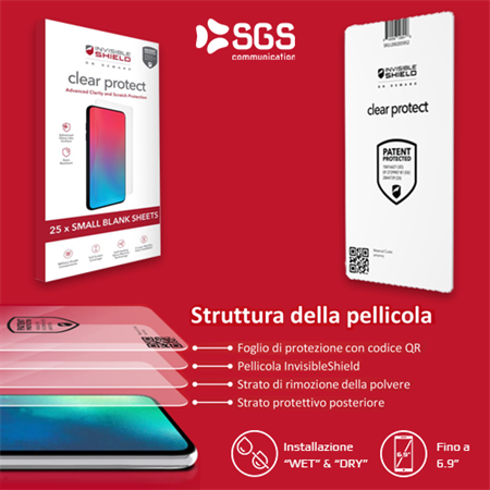 ZAGG Clear Protect - Pellicole Smartphone 6.9 | Q.tà 25