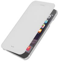 #MERCURY CUSTODIA A LIBRO IPHONE 6 WHITE CON RETRO TRASPARENTE