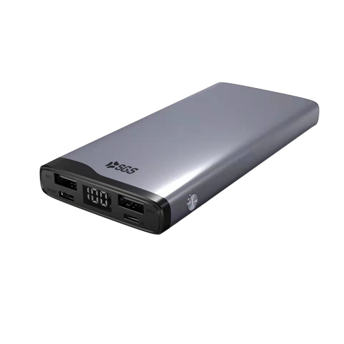 Powerbank Alluminio 10.000 Mah -  Output: 2 USB + 1 TypeC 22.5W