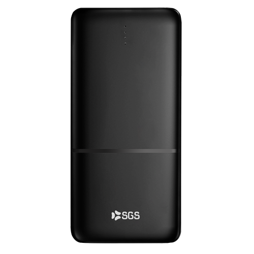 Powerbank Dual USB Output + Input Micro e TypeC 10000mAh - Black