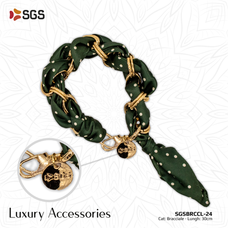 Bracciale 30 cm Foulard Verde Per Smartphone