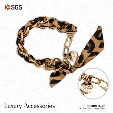 Bracciale 30 cm Foulard Leopardato Per Smartphone