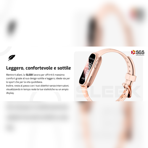 Smartwatch SGS Sleek con Funzione Telefono - Beige