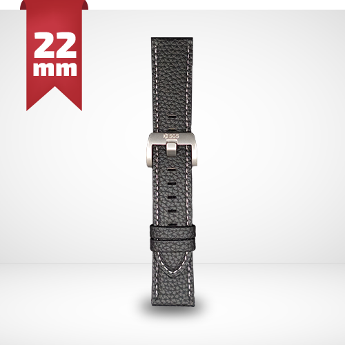 Cinturino Per Smartwatch 22mm In Pelle - Black