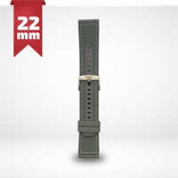 Cinturino Per Smartwatch 22mm Nylon E Silicone - Grigio