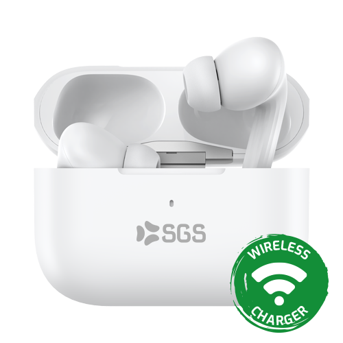 SGS AIR S5 Auricolari Wireless TWS Con Tecnologia ANC Col.White