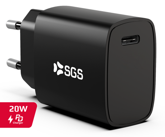 Caricatore da casa Travel Charger - USB-C PD 20W Black