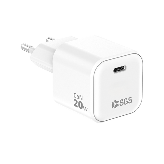 Caricatore da casa - Travel Charger - USB-C PD GAN 20w White