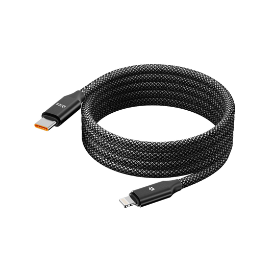 BRAID Cavo Magnetico PD27w Dati/Carica Typec/Lightning 1 Metro