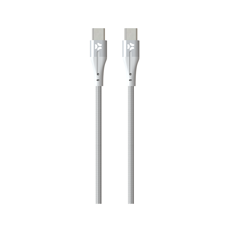 CLOTH PD Cavo Dati/Carica 100W TYPE C / TYPE C 1 Metro Silver