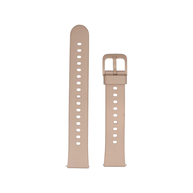 Cinturino Per Smartwatch 18mm In Silicone - Beige