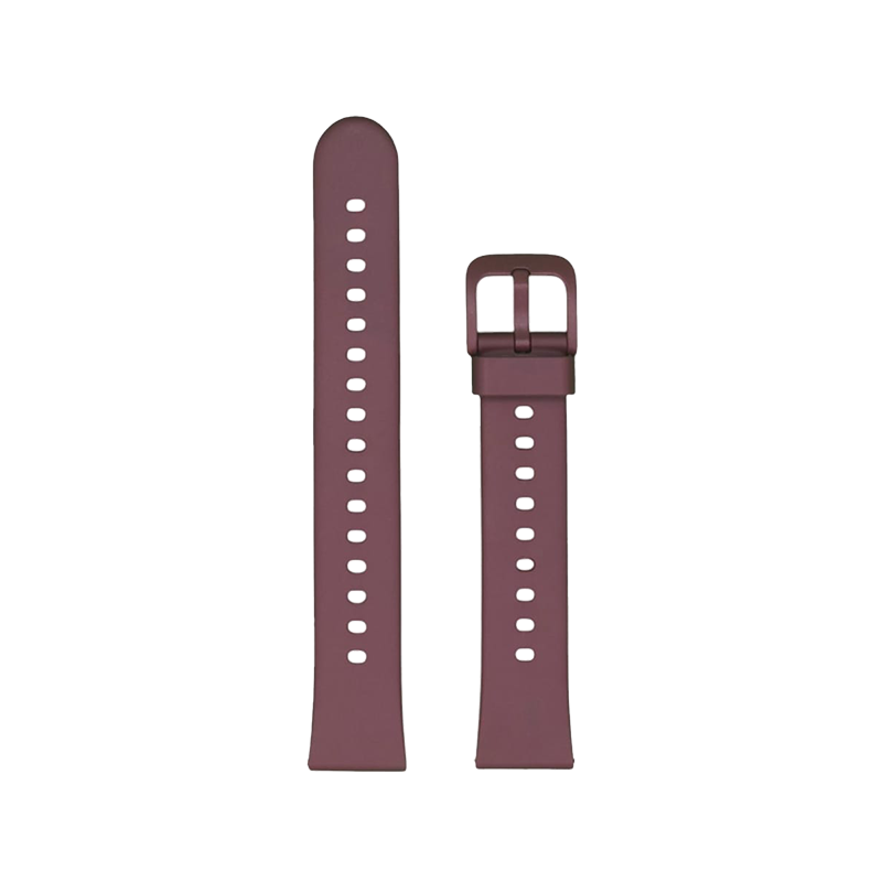 Cinturino Per Smartwatch 18mm In Silicone - Vino Rosso