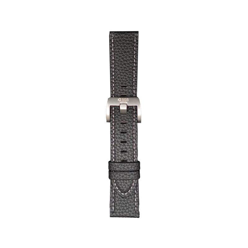 Cinturino Per Smartwatch 22mm In Pelle - Black