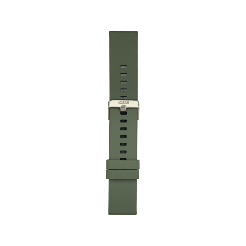 Cinturino Per Smartwatch 22mm In Silicone - Verde