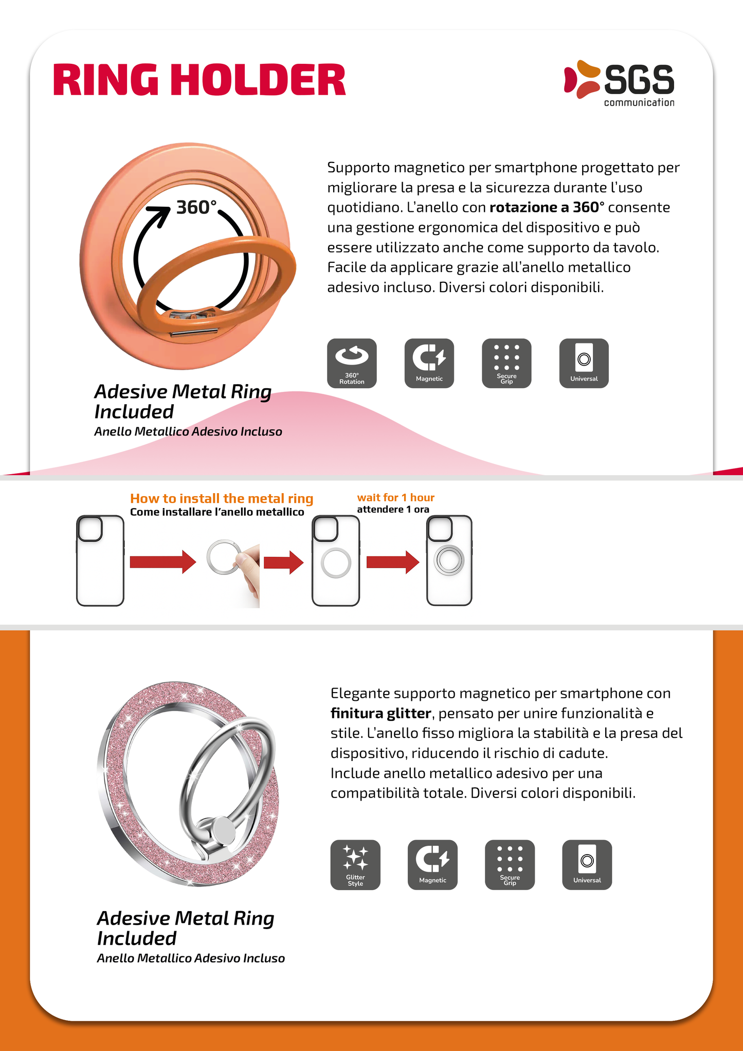 Ring Magsafe Holder | 360° Rotating