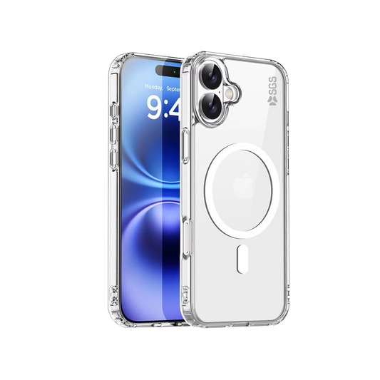 Clear Custodia in TPU trasparente STRONG MAGSAFE Iphone 15 Pro