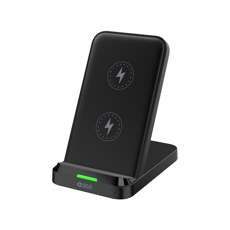 Base Di Ricarica Wireless 2 In 1 Phone|Earbuds - Black