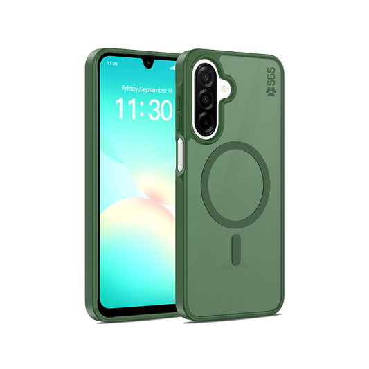 Shield Custodia TPU Magsafe Samsung A17/A26/A16 Green