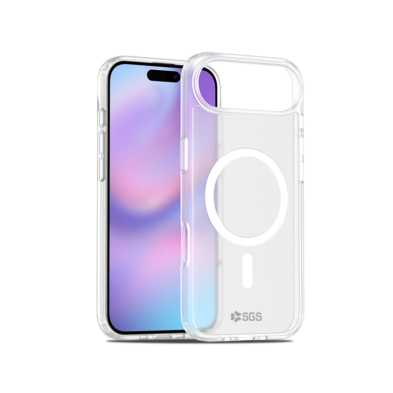 Shield Custodia TPU Magsafe Iphone 17 Air - Trasparente e Bianco