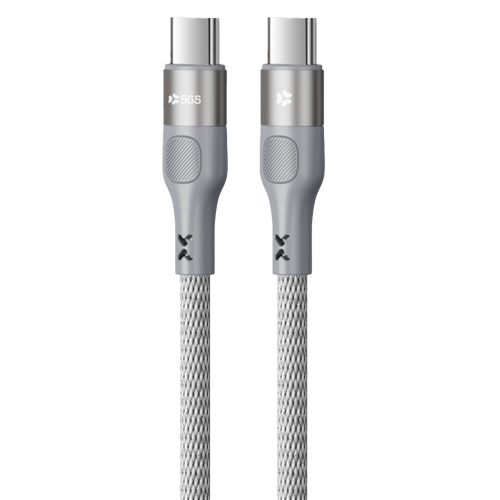 WIRE Cavo Dati/Carica 60W TypeC/TypeC 1 Metro Silver