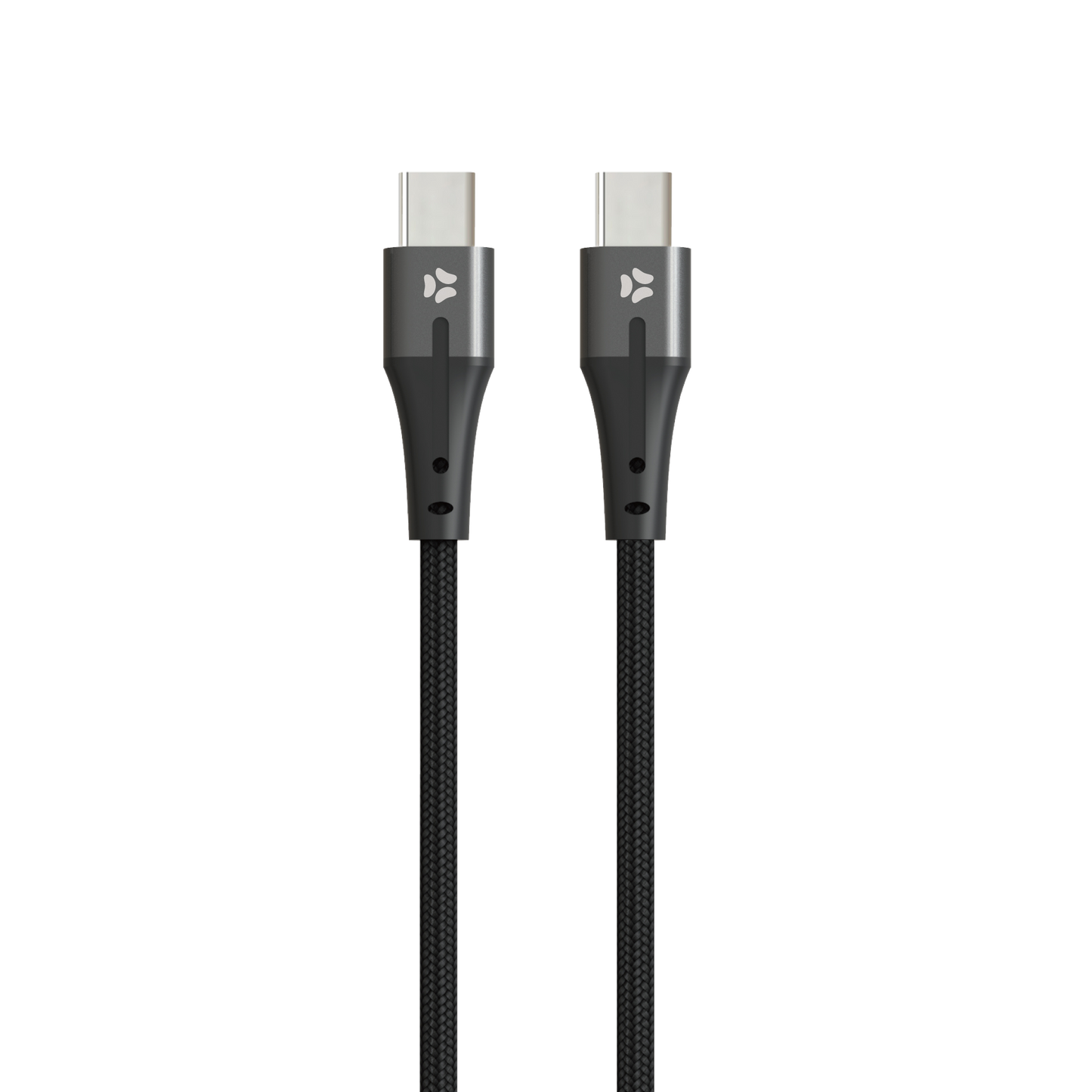 CLOTH PD TYPE-C/TYPE-C Cavo Dati/Carica 2 Metri Black