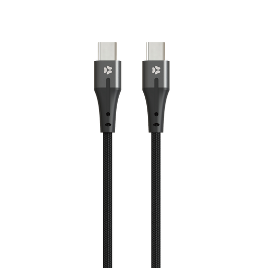 CLOTH PD TYPE-C/TYPE-C Cavo Dati/Carica 2 Metri Black
