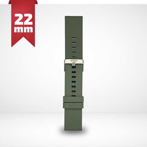 Cinturino Per Smartwatch 22mm In Silicone - Verde