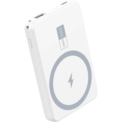 Powerbank 5000 mAh Wireless MAGSAFE 15W - Output TPC 20W - White