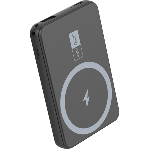 Powerbank 5000 mAh Wireless MAGSAFE 15W - Output TPC 20W - Black