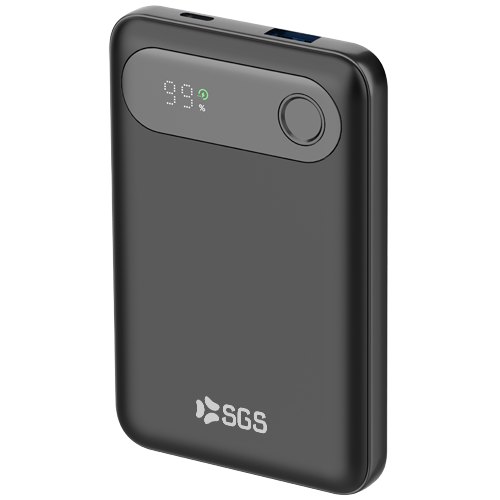 Powerbank 10000mAh Output USB/TPC - Input TPC - Black Retrò